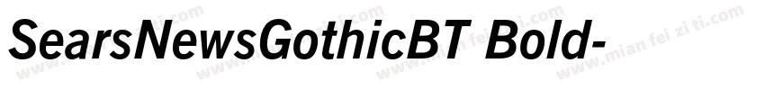SearsNewsGothicBT Bold字体转换
